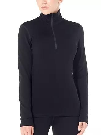 ICEBREAKER | Damen Unterziehshirt 260 Tech Halfzip | schwarz