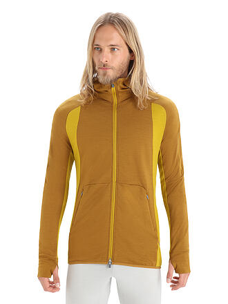 ICEBREAKER | Herren Fleecejacke ZoneKnit™ LS Zip Hoodie | schwarz