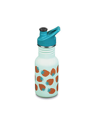 KLEAN KANTEEN | Kinder Trinkflasche Classic einwandig 12 oz (355 ml) mit Sippy Cap | türkis