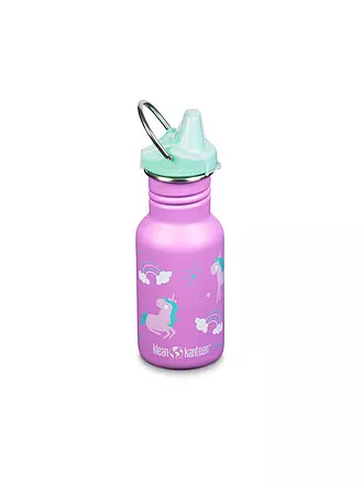 KLEAN KANTEEN | Kinder Trinkflasche Classic einwandig 12 oz (355 ml) mit Sippy Cap | lila