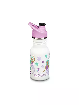 KLEAN KANTEEN | Kinder Trinkflasche Classic einwandig 12 oz (355 ml) mit Sippy Cap | grau