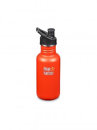 KLEAN KANTEEN | Trinkflasche Classic einwandig 18 oz (532 ml) mit Sport Cap | silber