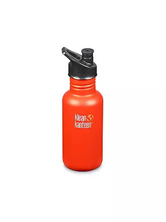 KLEAN KANTEEN | Trinkflasche Classic einwandig 18 oz (532 ml) mit Sport Cap | orange