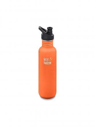 KLEAN KANTEEN | Trinkflasche Classic einwandig 27 oz (800 ml) mit Sport Cap | orange