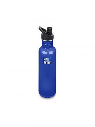 KLEAN KANTEEN | Trinkflasche Classic einwandig 27 oz (800 ml) mit Sport Cap | blau