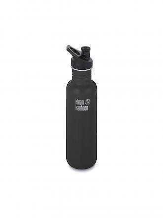 KLEAN KANTEEN | Trinkflasche Classic einwandig Millenial Blush 27 oz (800 ml) mit Sport Cap | schwarz
