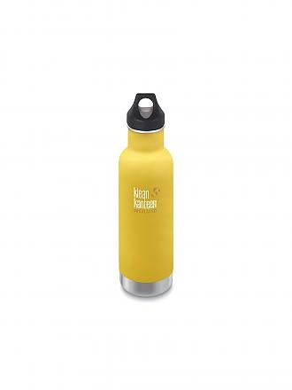KLEAN KANTEEN | Trinkflasche Classic vakuumisoliert 20 oz (592 ml) mit Loop Cap | gelb