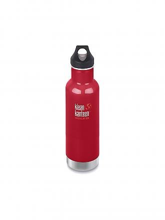 KLEAN KANTEEN | Trinkflasche Classic vakuumisoliert 20 oz (592 ml) mit Loop Cap | rot