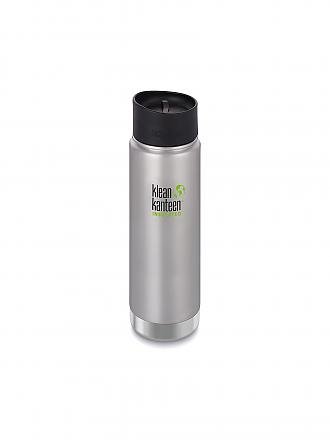 KLEAN KANTEEN | Trinkflasche Wide vakuumisoliert 20 oz (592 ml) mit Café Cap 2.0 | silber