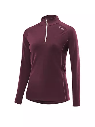 LÖFFLER | Damen Langlaufshirt Midlayer transtex® Merino | dunkelrot