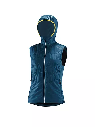 LÖFFLER | Damen Langlaufweste Hooded PL60 | dunkelblau