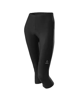 LÖFFLER | Damen Radhose Basic 3/4 | schwarz