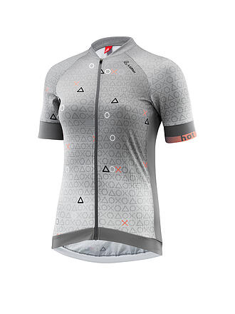 LÖFFLER | Damen Radtrikot Axo hotBOND® FZ | grau