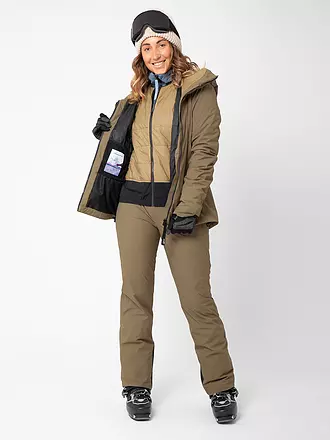 LAMUNT | Damen Tourenjacke Tiziana 2L WP Remoca Hoodie | hellbraun