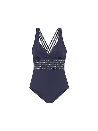 LASCANA | Damen Badeanzug | dunkelblau