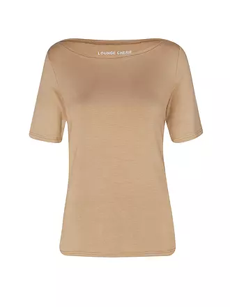 LOUNGE CHERIE | Damen Yogashirt Rosa 3/4 Arm | braun
