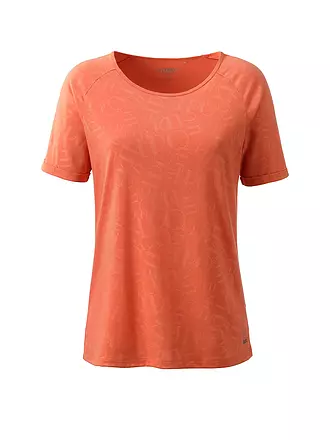 LPO | Damen T-Shirt Sheena Burnout Print | orange