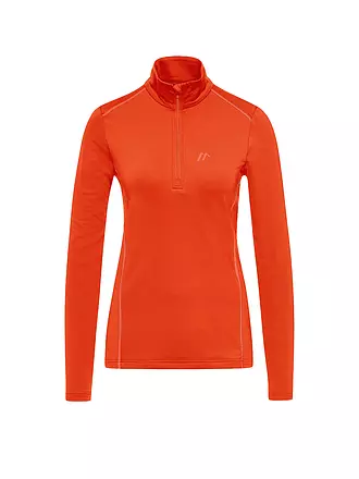 MAIER | Damen Unterzieh Zipshirt Jenna | orange