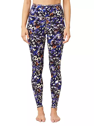 MANDALA | Damen Yoga Tight Printed | dunkelblau