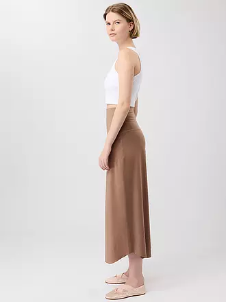 MANDALA | Damen Yogahose Roll Over Tulip | hellbraun