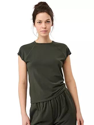 MANDALA | Damen Yogashirt Slim Fit | dunkelgrün