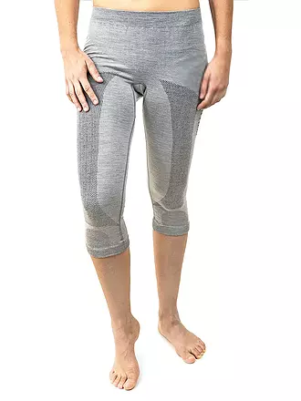 MERINO & MORE | Damen Funktionsunterhose 3/4 | grau