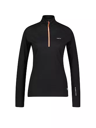 MERU |  Damen Funktions Zipshirt Vordingborg | schwarz