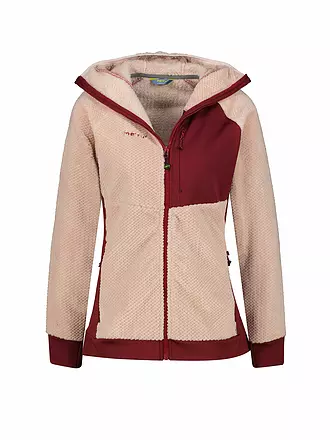 MERU | Damen Fleecejacke Oneroa Hoodie | rosa