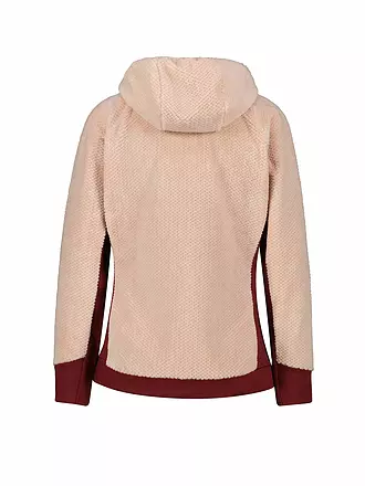 MERU | Damen Fleecejacke Oneroa Hoodie | rosa
