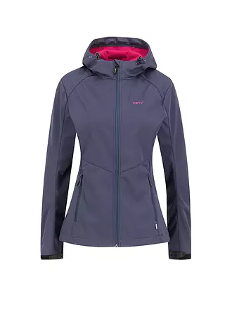 MERU | Damen Softshelljacke Meaux Hoodie | schwarz