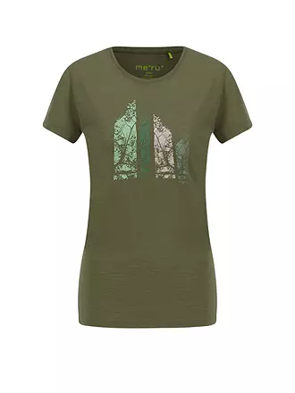 MERU | Damen T-Shirt Skive Wool | gelb
