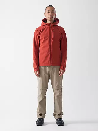 MERU | Herren Softshell Jacke Toulouse Hoodie | dunkelrot