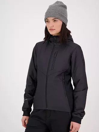 MONS ROYALE | Damen Isojacke Arete Wool Hoodie | schwarz