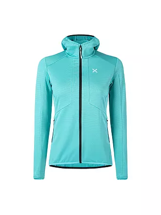 MONTURA | Damen Fleecejacke Kristall Maglia Hoodie | türkis