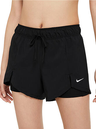 NIKE | Damen Fitnessshort Essential 2in1 | schwarz