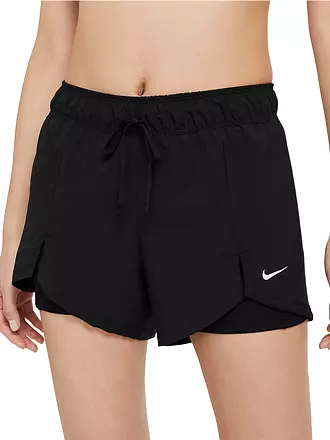 NIKE | Damen Fitnessshort Essential 2in1 | schwarz