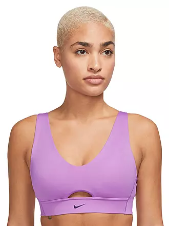 NIKE | Damen Sport-BH Indy Plunge Cutout Medium Support | rosa