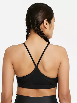 NIKE | Damen Sport-BH Swoosh Medium Support | schwarz