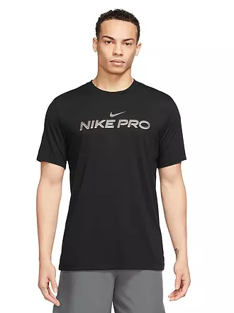NIKE | Herren Fitnessshirt Dri-FIT | schwarz
