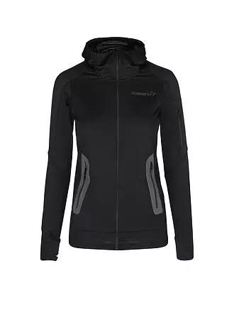 NORRØNA | Damen Fleecejacke falketind Power Grid Hoodie | dunkelblau