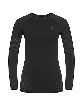 ODLO | Damen Funktionsshirt WARM ECO Baselayer | schwarz