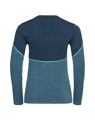 ODLO | Damen Unterzieh Shirt Revelstoke Performance Wool Warm | blau