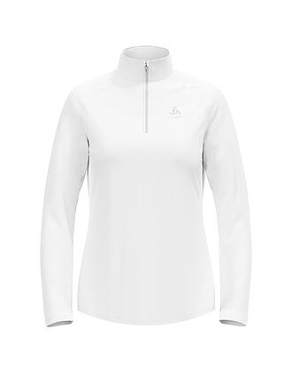 ODLO | Damen Unterzieh Zipshirt Besso Mid Layer | weiss