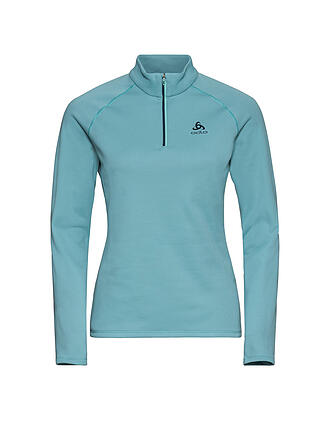 ODLO | Damen Unterzieh Zipshirt Besso Mid Layer | tuerkis