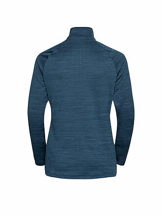 ODLO | Damen Unterzieh Zipshirt Run Easy Mid Layer | petrol
