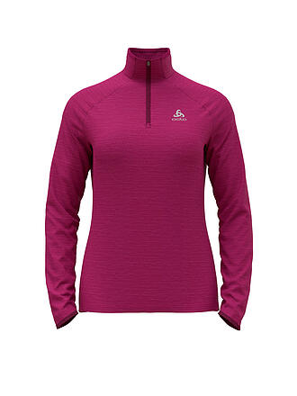 ODLO | Damen Unterzieh Zipshirt Run Easy Mid Layer | petrol