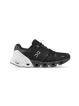 ON | Damen Laufschuhe Cloudflyer 4 WHITE HAY | schwarz