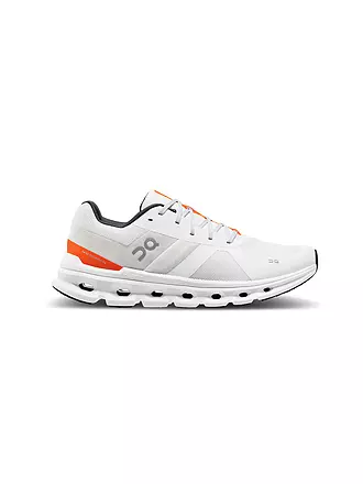 ON | Herren Laufschuhe Cloudrunner UNDYED-WHITE FLAME | grau