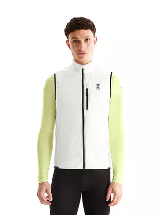 ON | Herren Laufweste Weather Vest | weiss