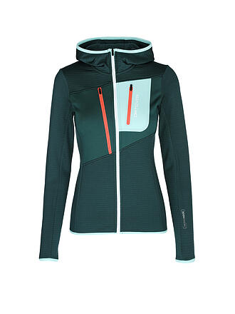 ORTOVOX | Damen Fleecejacke Grid Hoodie | gelb